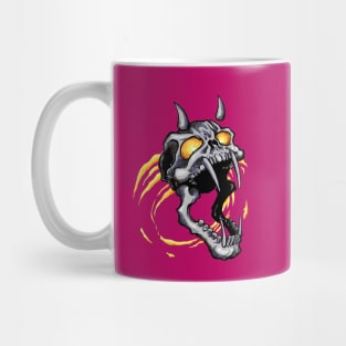 Scary Demonic Vampyre Skull Mug